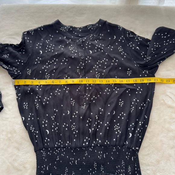 Rails Juliette Black Stars and Moon Dress Medium - Picture 5 of 6